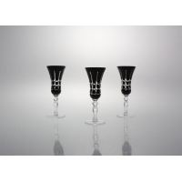 Kieliszki kryształowe do wódki 30 ml - BLACK (XG KR3)