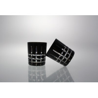 Szklanki kryształowe niskie 240 ml - BLACK (298 KR3)