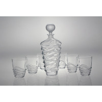 Komplet kryształowy do whisky - WAVE (959385)