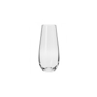 Przezroczysta szklanka do napojów Harmony marki Krosno Glass o pojemności 230 ml, o smukłym, zaokrąglonym kształcie, widoczna na białym tle.