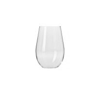 Przezroczysta szklanka do wina czerwonego Harmony marki Krosno Glass o pojemności 580 ml. Eleganckie, bezbarwne szkło o zaokrąglonym kształcie bez nóżki.