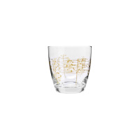 Szklanki 370 ml / 2 szt. - Deco Line / Złote drzewa (zd. 143)