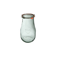 Słoiki z pokrywką, uszczelką i 2 zapinkami / 2700 ml - WECK Tulip (WE-739-100PUZ)