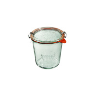 Słoiki z pokrywką, uszczelką i 2 zapinkami / 580 ml - WECK Mold (WE-742-100PUZ)
