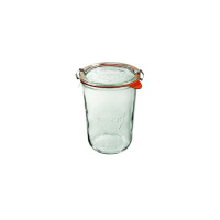 Słoiki z pokrywką, uszczelką i 2 zapinkami / 850 ml - WECK Mold (WE-743-100PUZ)