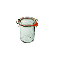 Słoiki z pokrywką, uszczelką i 2 zapinkami / 160 ml - WECK Mini-Sturz (WE-760-60PUZ)