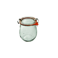 Słoiki z pokrywką, uszczelką i 2 zapinkami / 220 ml - WECK Tulip (WE-762-60PUZ)