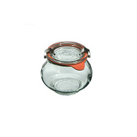 Słoiki z pokrywką, uszczelką i 2 zapinkami / 220 ml - WECK Schmuck (WE-902-60PUZ)