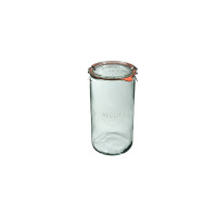 Słoiki z pokrywką, uszczelką i 2 zapinkami / 1590 ml - WECK Zylinder (WE-974-100PUZ)