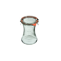 Słoiki z pokrywką, uszczelką i 2 zapinkami / 370 ml - WECK Deli (WE-996-80PUZ)