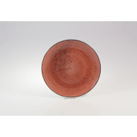 Talerz deserowy 20,5 cm - 6630W Boss (ceglasty/czarny)