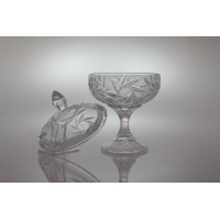 Bomboniera kryształowa na nodze 24 cm - Pinwheel / szlif bez wypełnienia (CZ827203)