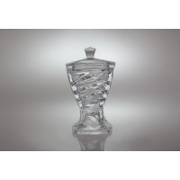 Bomboniera kryształowa na nodze 24,5 cm - FACET (955760)