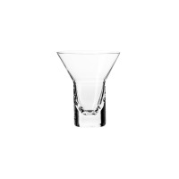 Szklanka do drinków Shake N°2 Breakfast Martini marki Krosno Glass S.A. o nowoczesnym, rozszerzającym się ku górze kształcie z grubym, przezroczystym dnem.