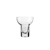 Szklanka do drinków Shake N°1 MANHATAN marki Krosno Glass S.A. o nowoczesnym, geometrycznym kształcie z grubym dnem i szeroką czaszą, ukazana na białym tle.