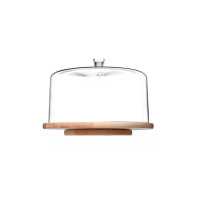 Patera drewniana z kloszem - Glamour (KP-0291)