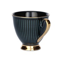 Filiżanka ze spodkiem 250 ml Dalia Czarna GZ07