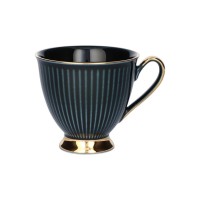 Filiżanka ze spodkiem 250 ml Dalia Czarna GZ07