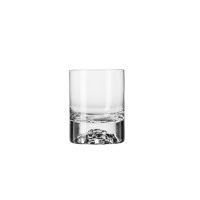 Szklanka do whisky ICEBERG Unique marki Krosno Glass o pojemności 300 ml. Przezroczyste szkło z charakterystycznym, wypukłym zdobieniem na dnie przypominającym