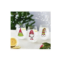 Szklanki świąteczne 500 ml / 3 szt. - GOD JUL (KP 1644)