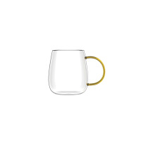 Szklanki z żółtym uchem 400 ml / 2 szt.- BOLLA (1173)
