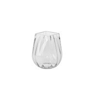 Wazon optyk pionowy 25,5 cm / Bezbarwny (D058)