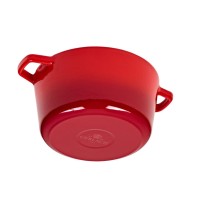 Garnek żeliwny 3,0 l - NATUR IRON / czerwony gradient