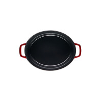 Brytfanna żeliwna 5,5 l - NATUR IRON / bordo