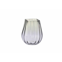 Wazon optyk pionowy 25,5 cm / Dymny-niebieski (D058)