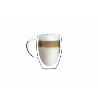 Szklanki z podwójną ścianką 360 ml z uchem / 2 szt. - Noa (9774)