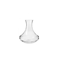 Szklana karafka INEL marki Krosno Glass o pojemności 1,80 l. Przezroczyste naczynie o szerokim dnie i smukłej szyjce, prezentowane na białym tle.