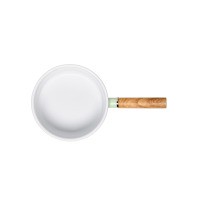 Rondel 18 cm - NATUR Enamel / pastelowo zielony