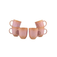 Zestaw kubków dla 6 osób - STONEWARE S011T Blush (Daisy)