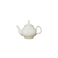 Porcelanowy czajnik Bernadotte Ivory Gold marki Thun o pojemności 0,70 l. Eleganckie naczynie w kolorze kości słoniowej z subtelnymi tłoczeniami i złotym