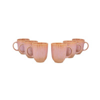 Zestaw kubków dla 6 osób - STONEWARE S011T Blush (Daisy)