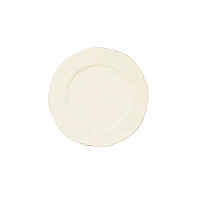 Talerz płytki 27 cm Bernadotte Ivory Gold marki Thun w kolorze kości słoniowej. Klasyczna porcelana z eleganckim reliefem na obrzeżach i złotym wykończeniem.