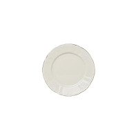 Talerz płytki 19 cm Bernadotte Ivory Gold marki Thun w kolorze kości słoniowej. Klasyczna porcelana z delikatnym reliefem na obrzeżach i eleganckim złotym