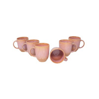 Zestaw kubków dla 6 osób - STONEWARE S011T Blush (Daisy)