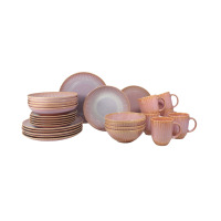 Zestaw naczyń dla 6 os./ 30 części - STONEWARE S011T Blush (Daisy)