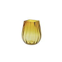 Wazon optyk pionowy 25,5 cm / Bursztynowy (D058)
