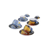 Filiżanki 250 ml ze spodkami 2 szt. - V. van Gogh / Taras kawiarni nocą i Gwiaździsta noc (830-7119)