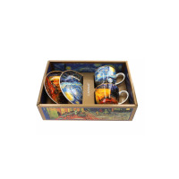 Filiżanki 250 ml ze spodkami 2 szt. - V. van Gogh / Taras kawiarni nocą i Gwiaździsta noc (830-7119)
