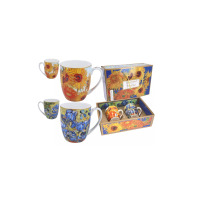 Kubki 400 ml - 2 szt. - V. van Gogh / Słoneczniki i Irysy (830-7220)
