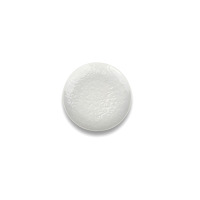 Biały talerz deserowy Lubiana Hanami o średnicy 20,5 cm z subtelnym, wypukłym wzorem kwiatowym na całej powierzchni. Widok z góry na elegancką porcelanę.