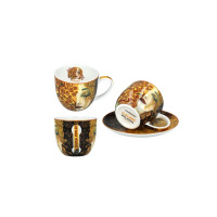 Filiżanki 250 ml ze spodkami 2 szt. - G. Klimt  / Złote łzy (532-7406)