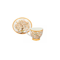 Filiżanka Vanessa 100 ml ze spodkiem - G. Klimt  / Drzewo życia (532-0354)