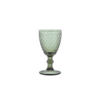 Kieliszek 200 ml DIAMOND marki Amefa w kolorze dymnym. Eleganckie naczynie o geometrycznym, diamentowym wzorze na czaszy, osadzone na ozdobnej, profilowanej