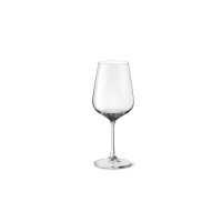 Kieliszek do wina czerwonego Bonita marki Bohemia o pojemności 450 ml. Eleganckie, przezroczyste szkło o smukłej nóżce i klasycznym kształcie czaszy na białym