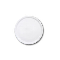 Biały talerz do pizzy Speciale o średnicy 33 cm, widoczny z góry na czystym tle. Klasyczna, minimalistyczna forma o gładkiej powierzchni i zaokrąglonych