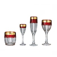 Kieliszki kryształowe do likieru 50 ml - Safari Rubin (068057)